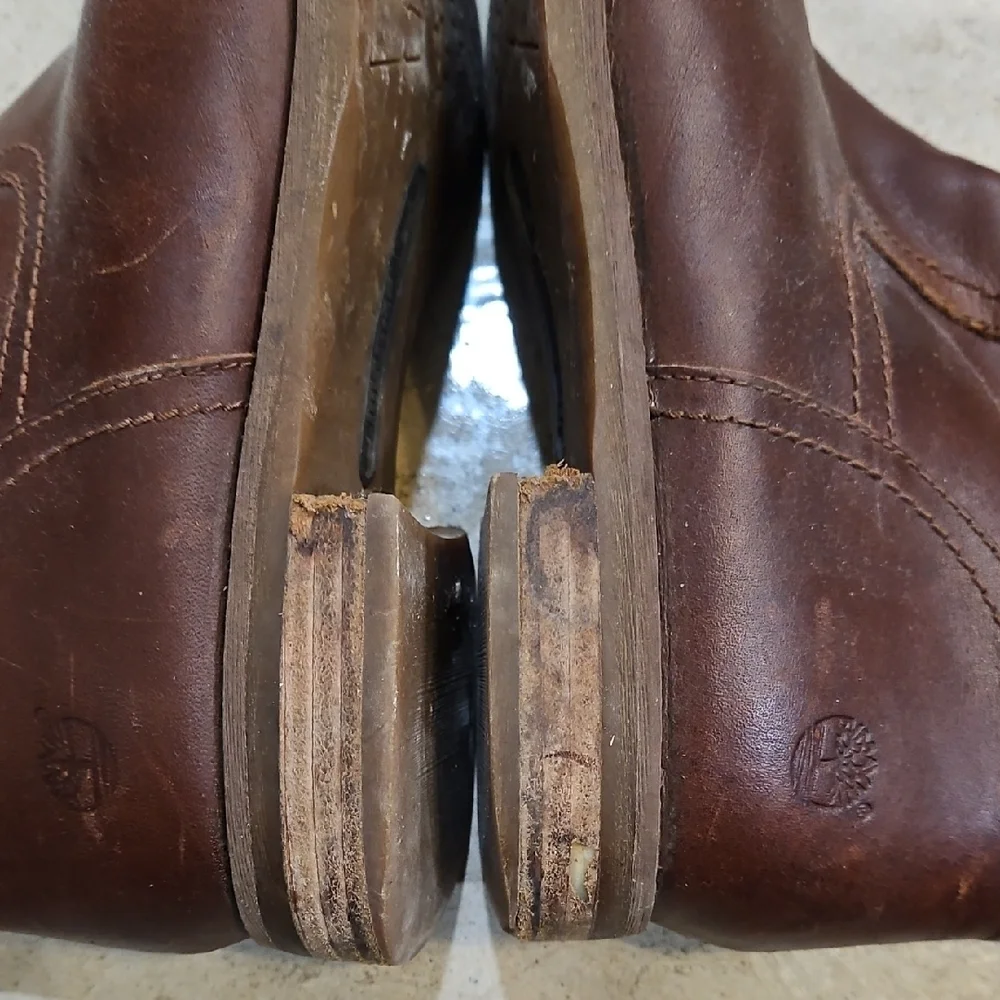 Women's Timberland Brown Leather Riding Boots - Picture 8 of 8
